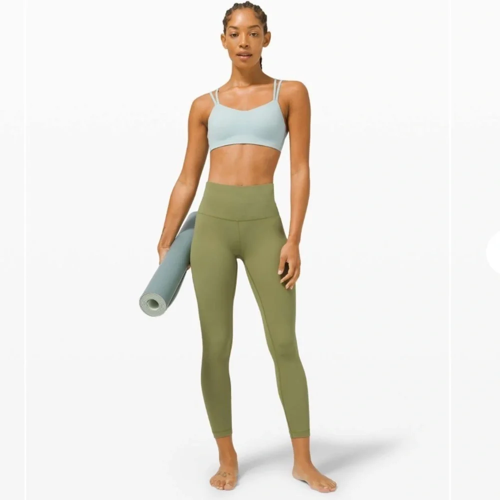 Lululemon Wunder Under High-Rise 28” Full-On Luxtreme Bronze Green Size 6 80